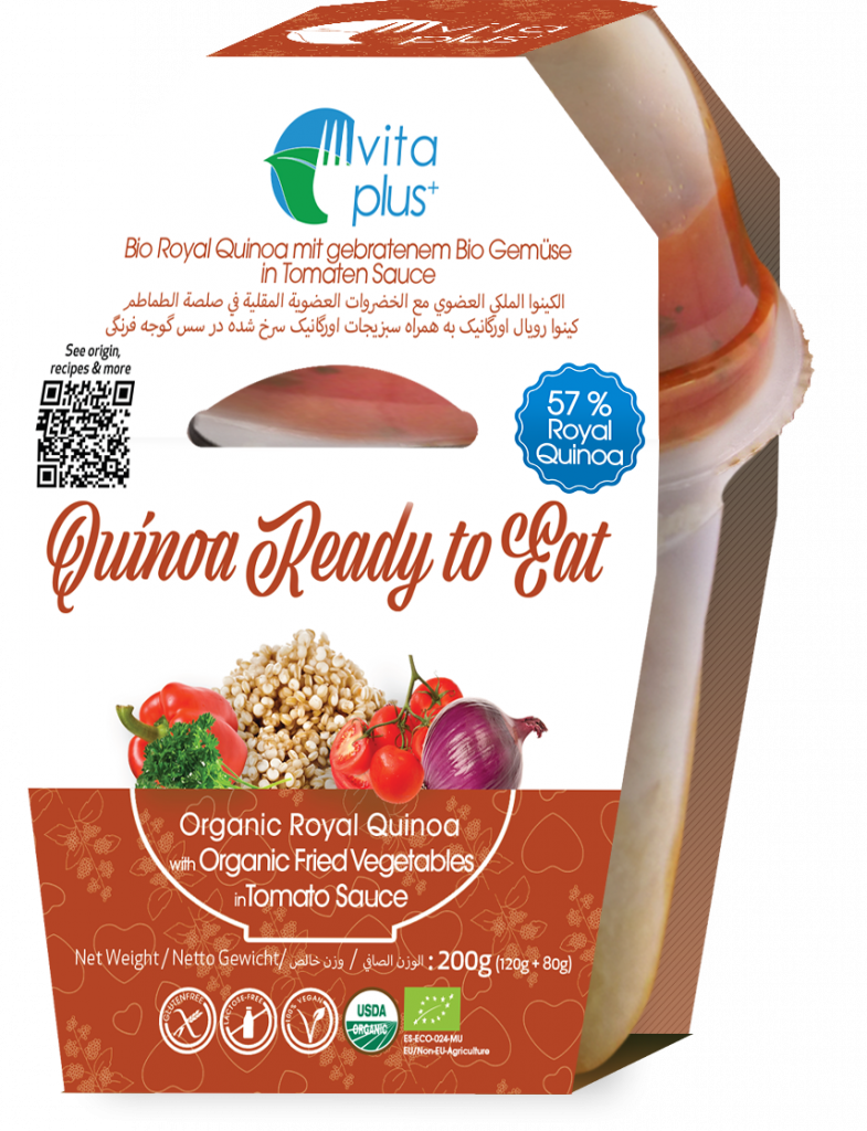 Organic Quinoa to Go! With Ratatouille Sauce