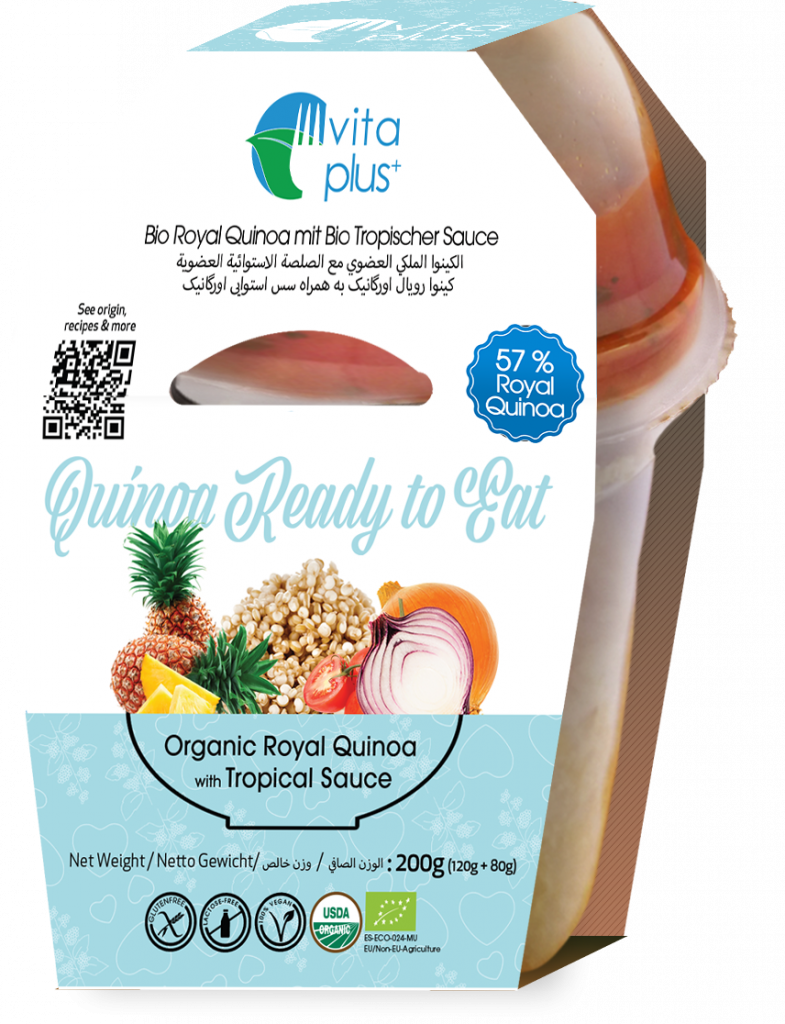 Organic Quinoa to Go! With Tropical Sauce 