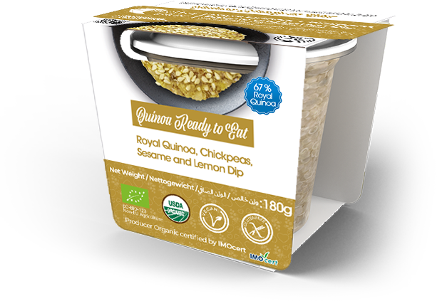 Royal Quinoa Chickpeas & seasame & Lemon Dip 180gm