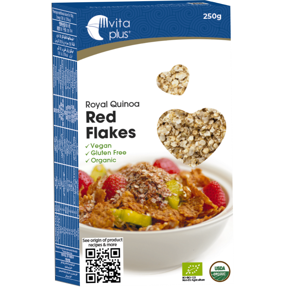 red cereal quinoa flakes 