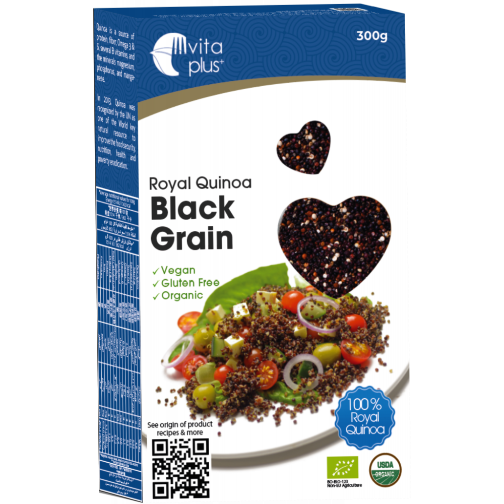 black vitaplus quinoa grain 